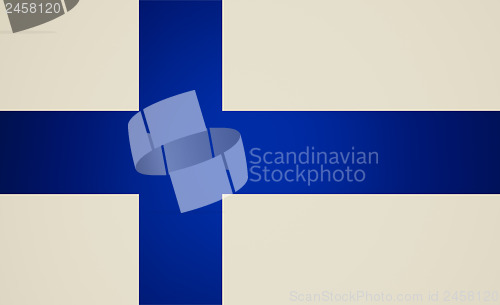 Image of Retro look Flag of Finland