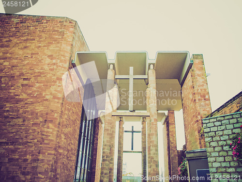 Image of Retro look Coventry Cathedral