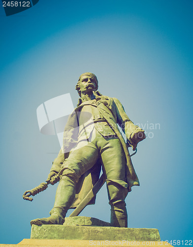 Image of Retro look Statue of Pietro Micca