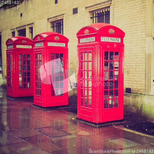 Image of Vintage look London telephone box