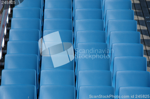 Image of Blue chairs