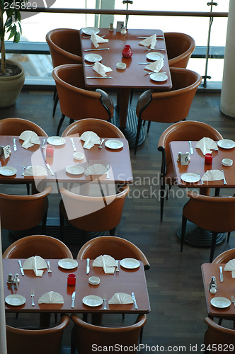 Image of Tables in a resturant