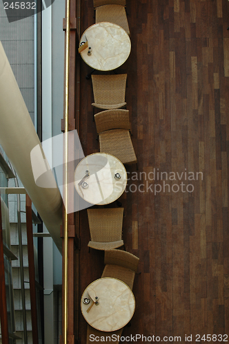 Image of Tables seen from above