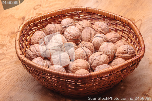 Image of Basket Full Of Walnuts