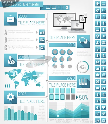 Image of IT Industry Infographic Elements