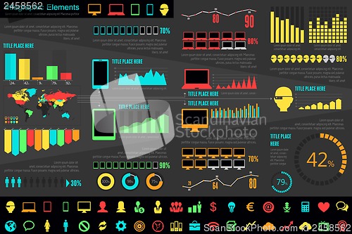 Image of IT Industry Infographic Elements