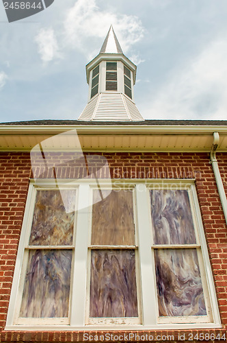 Image of exterior of a brick church