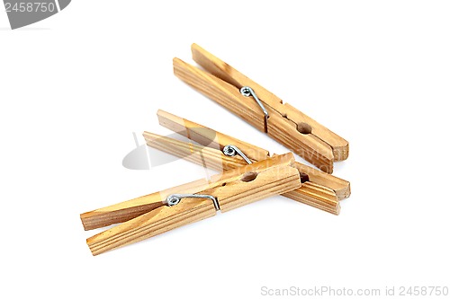 Image of three wooden clamps 