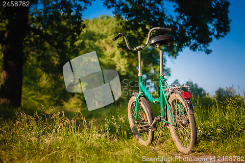 Image of Bicycle Stands On The Footpath