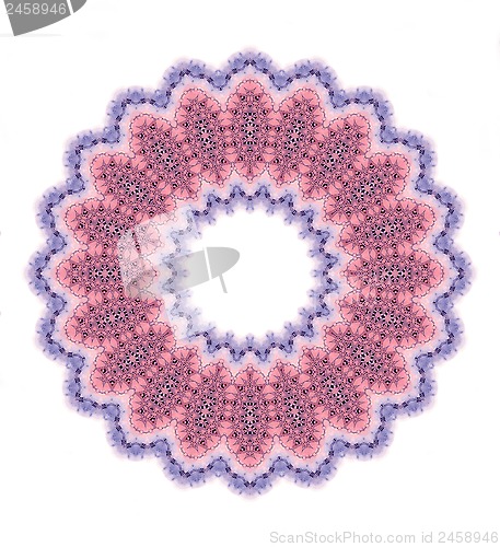 Image of Radial watercolor abstract pattern