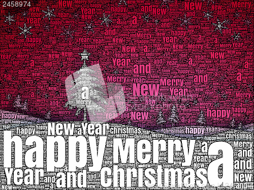 Image of word picture Merry Christmas