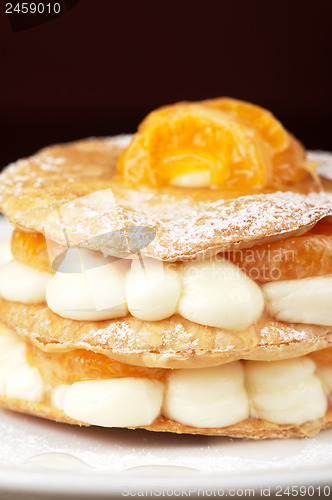 Image of millefeuille with tangerine