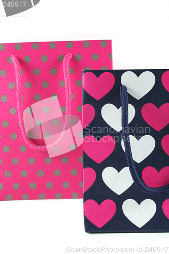 Image of Hearts and spots gift bags