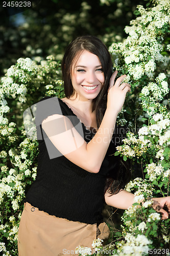 Image of Pretty smiling brunette