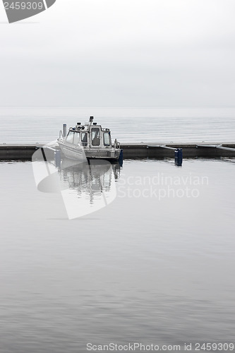 Image of Solitary boat in a harbor