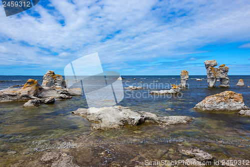 Image of Rocky coastline in Gotland, Sweden