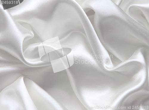 Image of Smooth elegant white silk as wedding background 