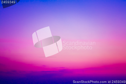 Image of colorful sky after the sunset