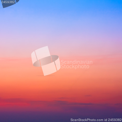 Image of colorful sky after the sunset