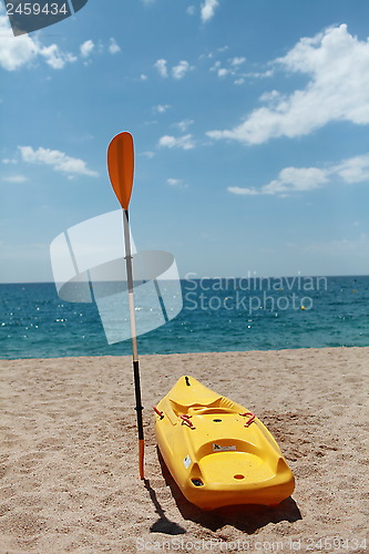 Image of Kayaks on Beach