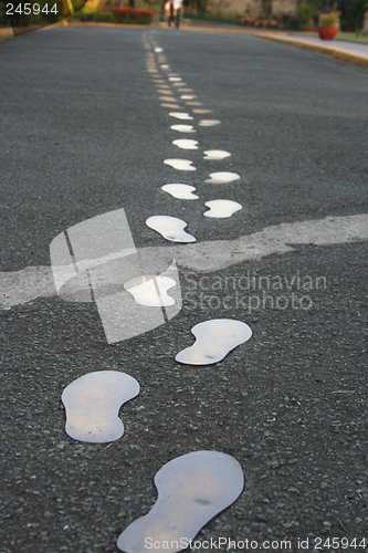 Image of Rizal's footsteps