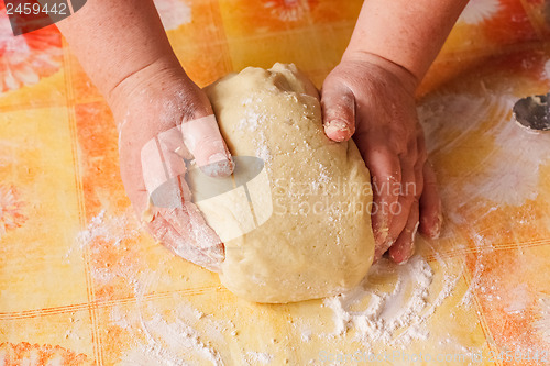 Image of Dough And Hands Close Up 