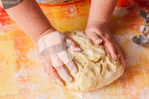 Image of Dough And Hands Close Up 