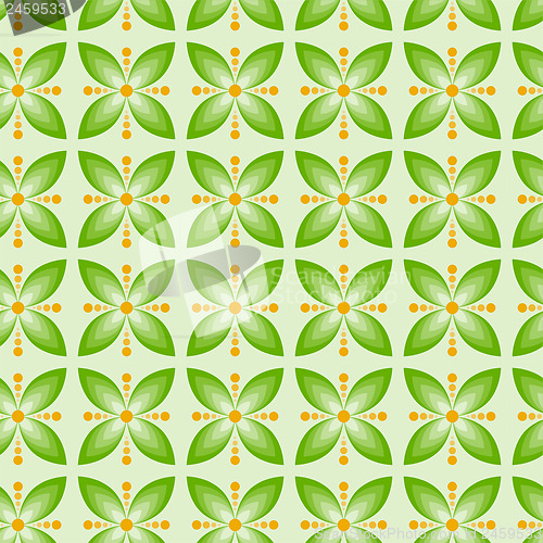 Image of Seamless Flower Pattern Colorful Set 