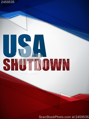 Image of Shutdown Closed United States of America Background