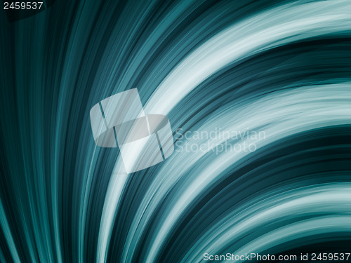Image of Blue Waves Background on Black