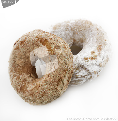 Image of Powdered Sugar Crusty Donuts