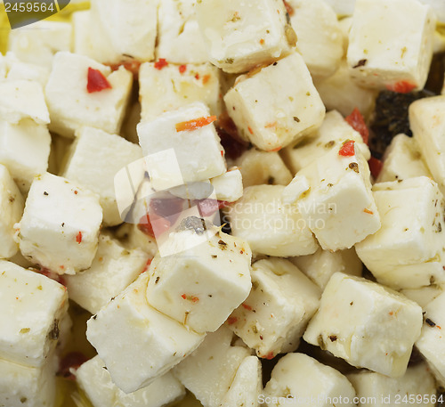 Image of Feta Cheese With Olive Oil And Herbs 