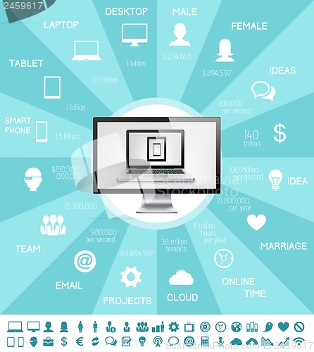 Image of IT Industry Infographic Elements