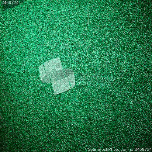Image of Green Leather Texture Made From Deer Skin