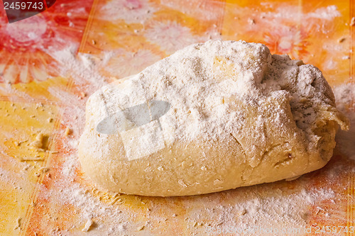 Image of Fresh Homemade Dough For Pizza 