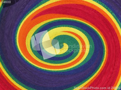 Image of Coloured Spiral