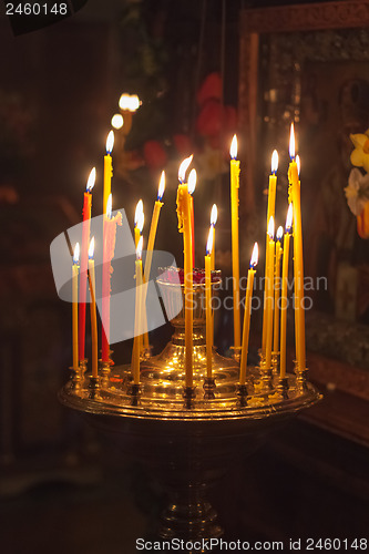 Image of Interior Of Russian Orthodox Church. 