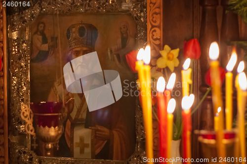 Image of Interior Of Belarusian Orthodox Church. 