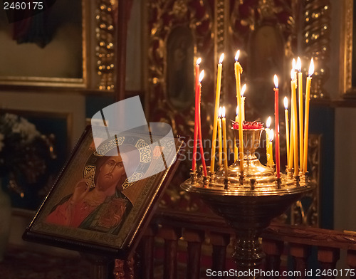 Image of Interior Of Belarusian Orthodox Church. 