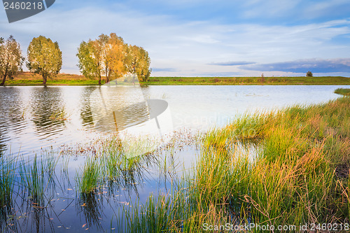 Image of Landscape With River And Blue Sky