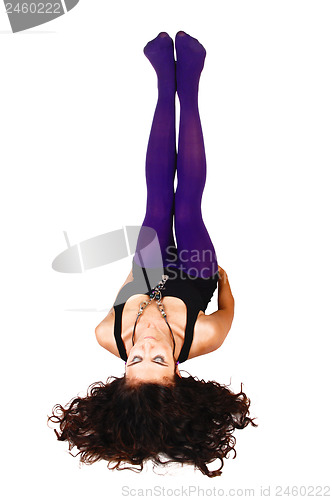 Image of Girl in tights.