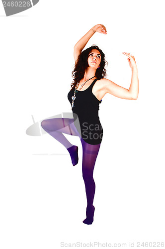 Image of Girl in tights.