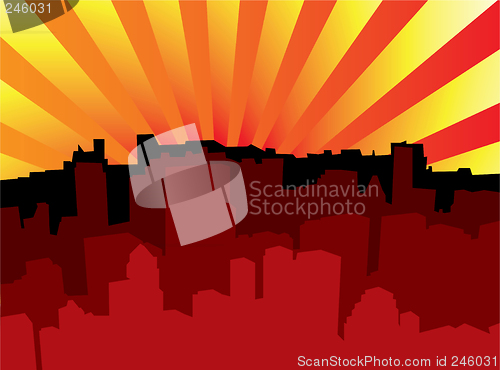 Image of sunrise city scape