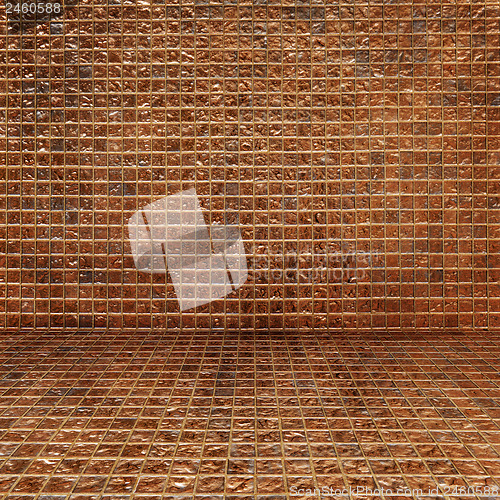 Image of Golden squares background.