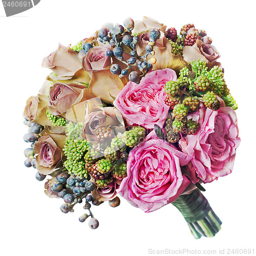 Image of Flower bouquet isolated on white background