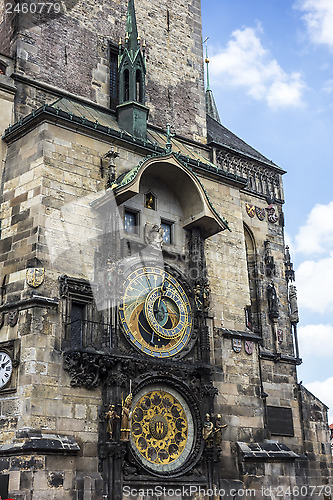 Image of Clock tower in old town square of Prague 