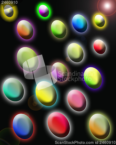 Image of Spots abstract multi-colored