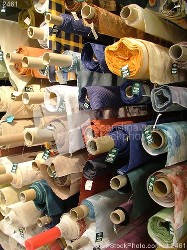 Image of rolls of fabric