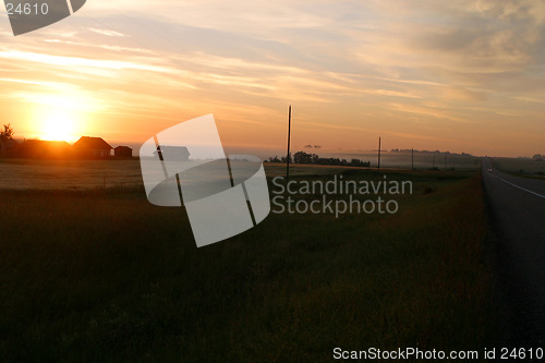 Image of rural sunrise