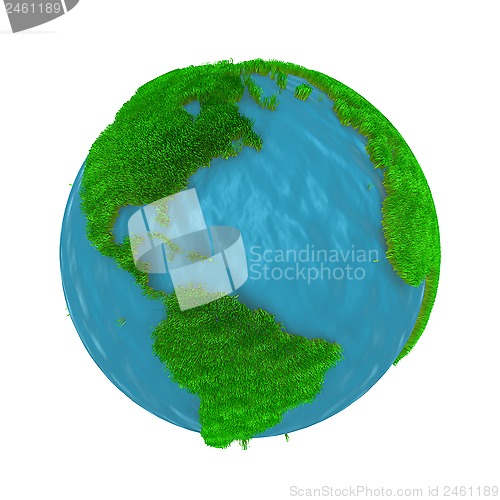 Image of Green Earth, covered with grass